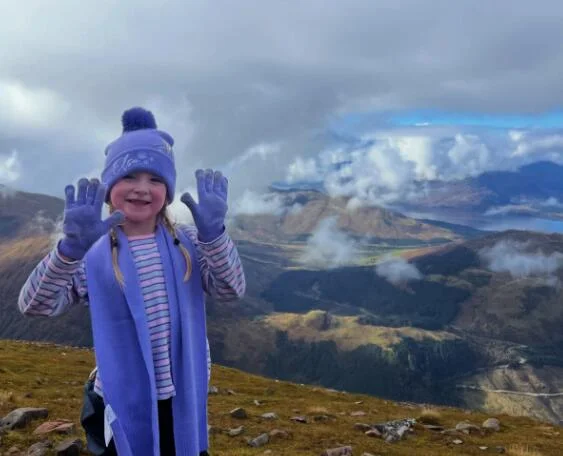 Four-year-old Millie Hart becomes one of the youngest ever to conquer Ben Nevis, the UK's highest peak, completing the 4,413-foot mountain in just 10.5 hours.
