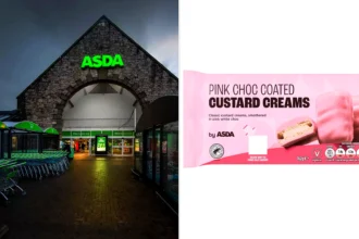 Brits rush to Asda for new pink custard cream biscuits with Barbie-style makeover. Shoppers call them very nice and purchases support breast cancer charities.