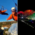 Thrill-seeking Brits can soar 315ft above a festive wonderland at speeds of up to 60mph as the UK’s only flying Christmas light trail is set to return.