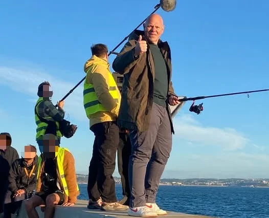 Celebrity chef Tom Kerridge faces backlash after a van was driven onto a pedestrian-only harbour wall in Brixham, Devon to film him fishing. Locals slam the breach of rules.