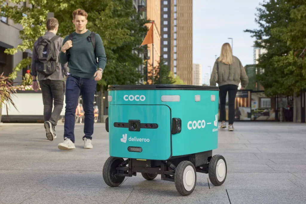 Deliveroo is unleashing autonomous delivery robots onto UK streets in partnership with Coco Robotics. The four-wheeled bots will launch in Canary Wharf, Milton Keynes, Leeds and more.