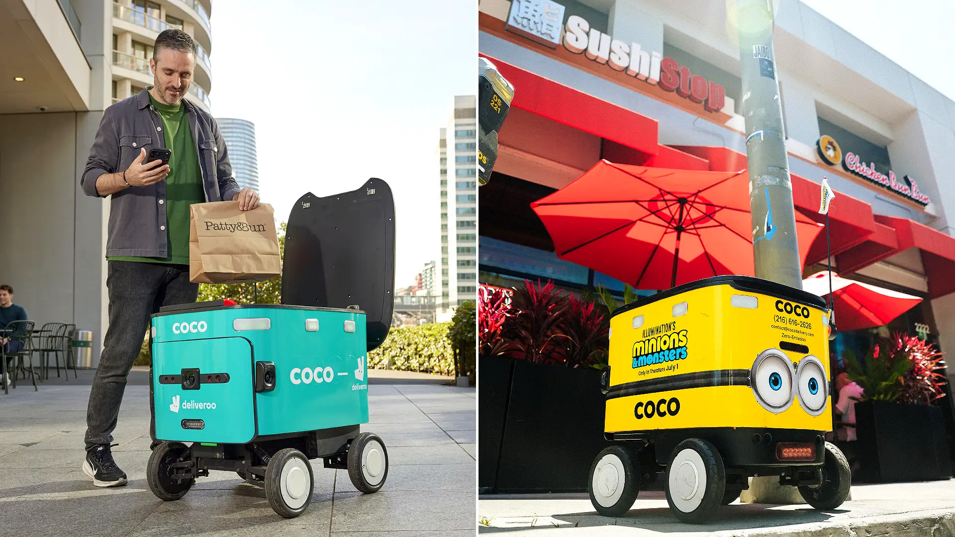 Deliveroo is unleashing autonomous delivery robots onto UK streets in partnership with Coco Robotics. The four-wheeled bots will launch in Canary Wharf, Milton Keynes, Leeds and more.