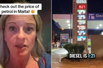 Brit reveals diesel costs less than half price in Malta after escaping UK cost of living crisis - sparking fury online over fuel prices.