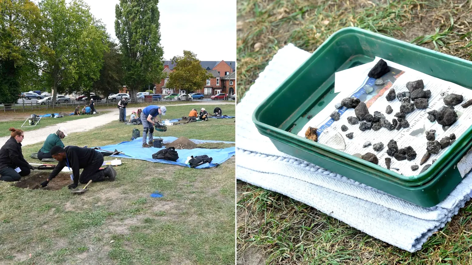 Time Team uncovers England's largest medieval leprosy hospital in Lincoln. Archaeologists discover traces of individual dwellings and separate buildings for patients.