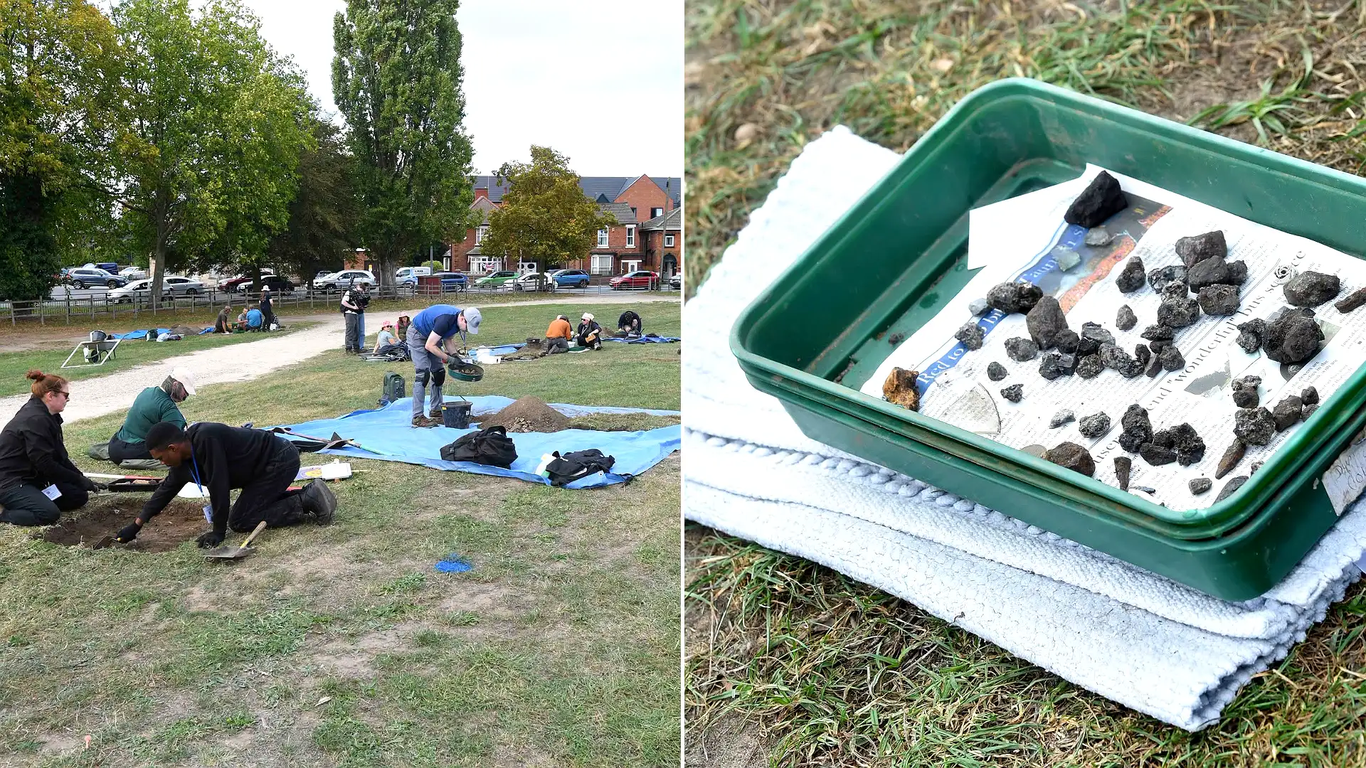 Time Team uncovers England's largest medieval leprosy hospital in Lincoln. Archaeologists discover traces of individual dwellings and separate buildings for patients.
