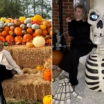A Brit has gone viral after revealing how she dresses up her new-build home for spooky season - complete with an enormous skeleton that set her back more than £250.