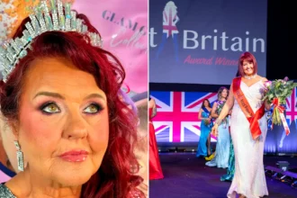 A 71-year-old gran has taken to the stage to show off her glamour and glitz in the hopes of bringing home a prestigious beauty queen crown to Scotland.