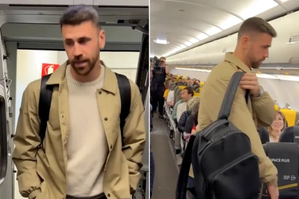 A pro footballer stunned passengers when he boarded an economy flight to pick up his Ballon d’Or prize for being the world’s best goalkeeper.