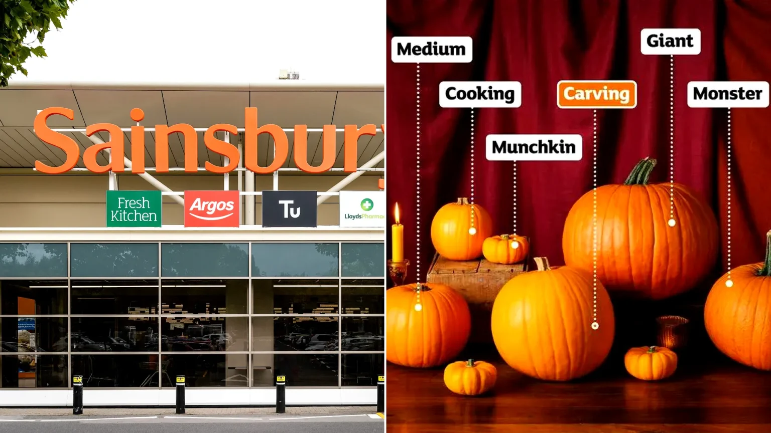 Sainsbury’s is now selling the cheapest carving pumpkins of the major UK supermarkets, with Nectar shoppers paying just 50p each ahead of Halloween.