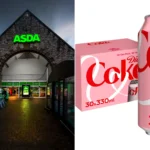 Asda brings back pink Diet Coke cans for Tickled Pink breast cancer campaign. Limited-edition 30-can boxes available for £10, with shoppers calling them 'literal heaven'.