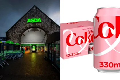 Asda brings back pink Diet Coke cans for Tickled Pink breast cancer campaign. Limited-edition 30-can boxes available for £10, with shoppers calling them 'literal heaven'.