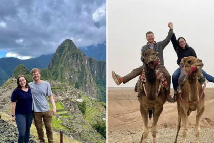 Young couple reveal how they travel the world for FREE by house-sitting in luxury homes - staying in 18 countries without paying for accommodation. Here's how they do it.
