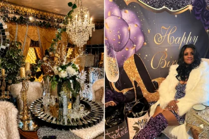 Woman spends nearly £3,800 turning home into festive Christmas grotto 73 days early. Georgia Gaddis transforms her house into a winter wonderland.