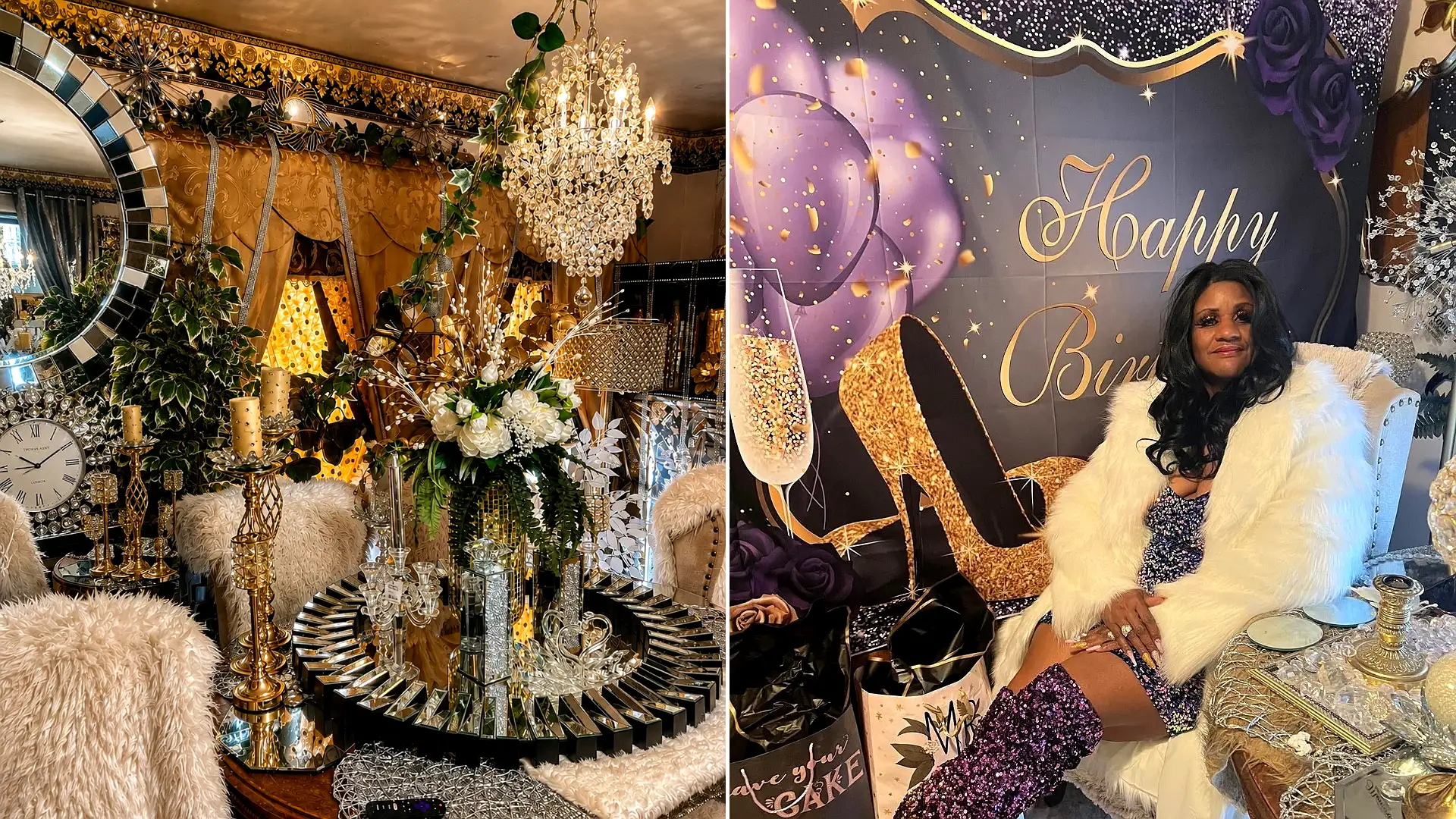 Woman spends nearly £3,800 turning home into festive Christmas grotto 73 days early. Georgia Gaddis transforms her house into a winter wonderland.